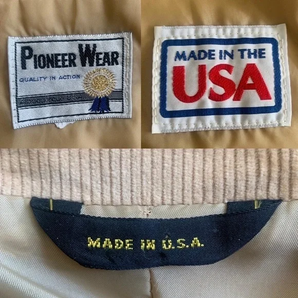 Pioneer Wear Made In The USA Vintage Corduroy Blazer With Elbow Patches - Picture 12 of 13